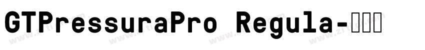 GTPressuraPro Regula字体转换